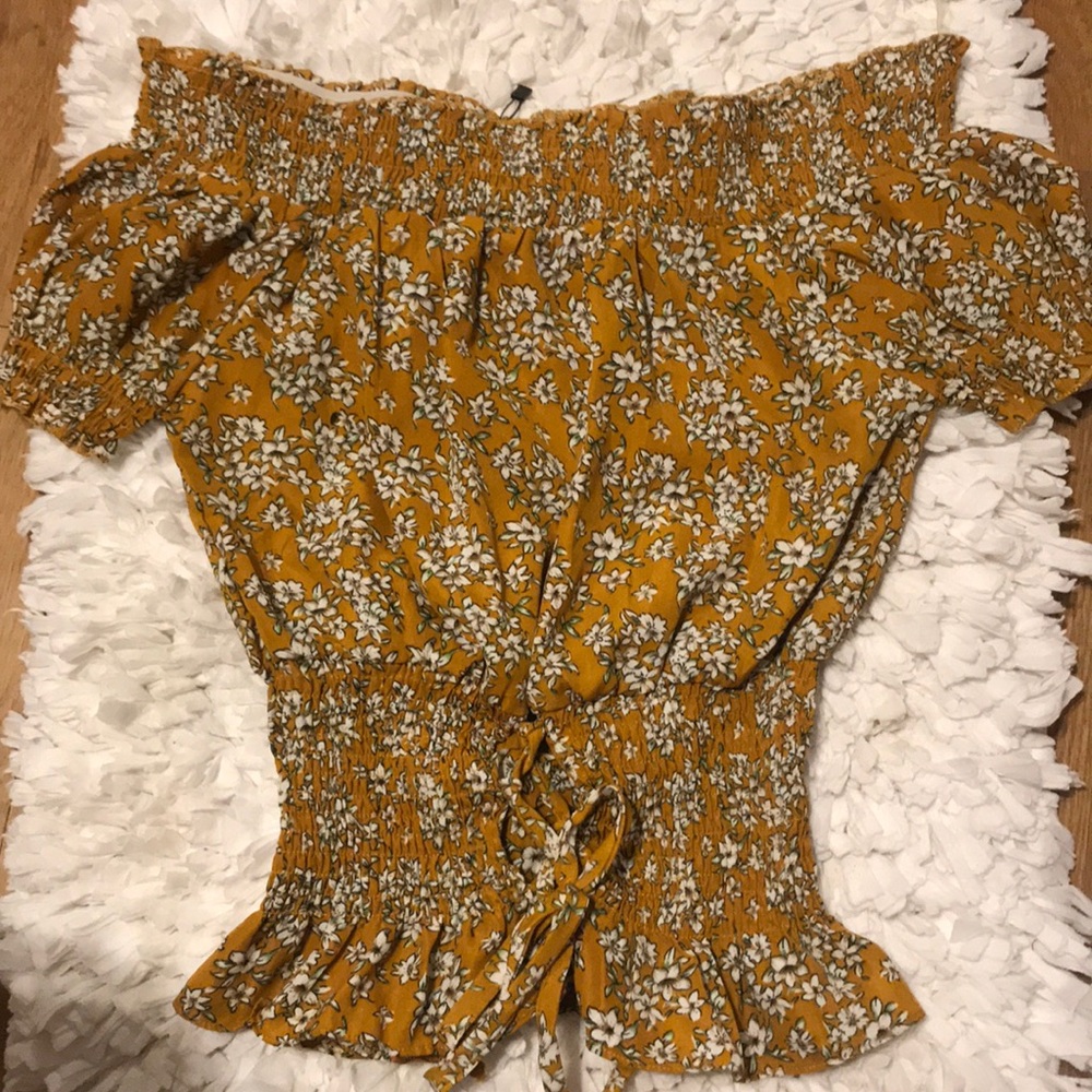 Off the shoulder floral top